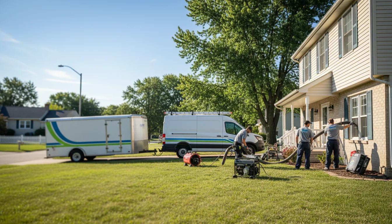 Flooded Basement Restoration And Cleanup With Repair in Perry, IL near me